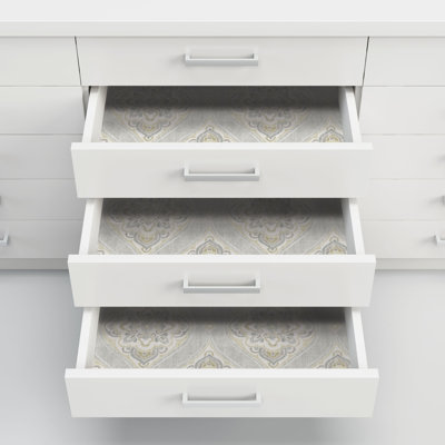Mistana™ Marvin Peel & Stick Damask Wallpaper & Reviews Wayfair